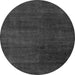 Round Machine Washable Abstract Gray Modern Rug, wshabs5160gry