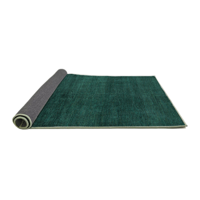 Sideview of Abstract Turquoise Modern Rug, abs5160turq