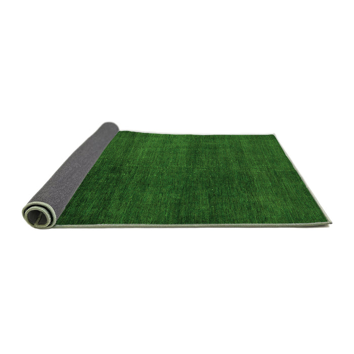 Sideview of Abstract Green Modern Rug, abs5160grn