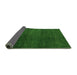 Sideview of Abstract Green Modern Rug, abs5160grn