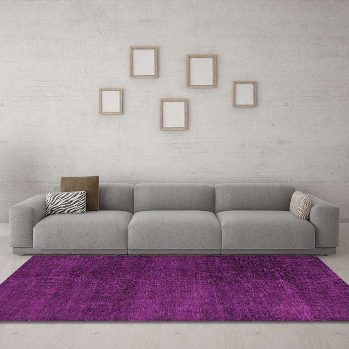 Machine Washable Abstract Pink Modern Rug in a Living Room, wshabs5160pnk