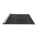 Sideview of Machine Washable Abstract Gray Modern Rug, wshabs5160gry