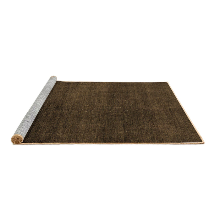 Sideview of Machine Washable Abstract Brown Modern Rug, wshabs5160brn