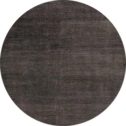Round Abstract Gray Modern Rug, abs5160