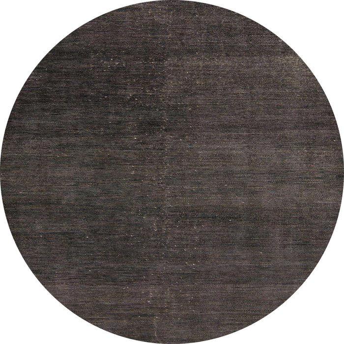 Round Abstract Gray Modern Rug, abs5160