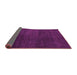 Sideview of Abstract Pink Modern Rug, abs5160pnk