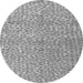 Round Abstract Gray Modern Rug, abs5161gry