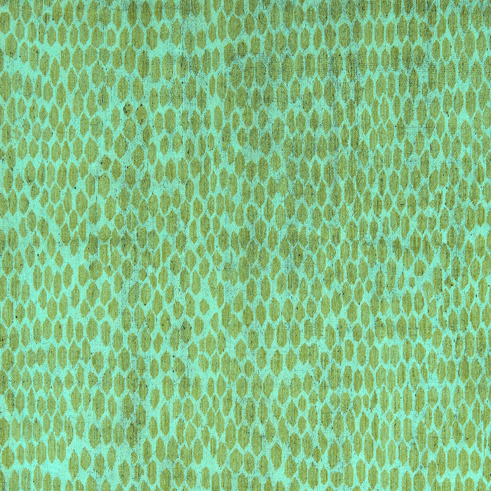 Square Abstract Turquoise Modern Rug, abs5161turq