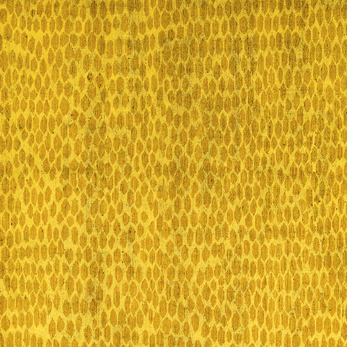 Square Machine Washable Abstract Yellow Modern Rug, wshabs5161yw