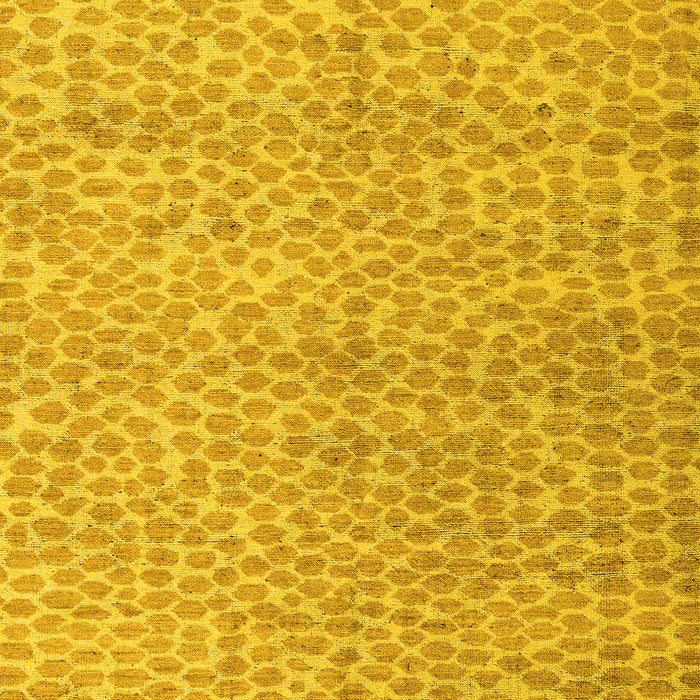 Machine Washable Abstract Yellow Modern Rug, wshabs5161yw