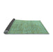 Sideview of Abstract Light Blue Modern Rug, abs5161lblu