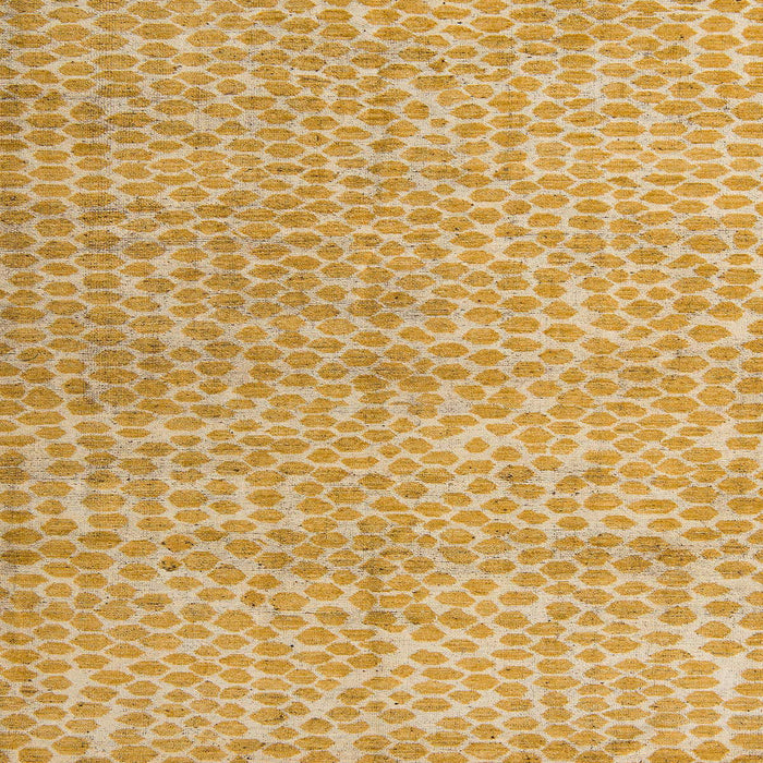 Square Machine Washable Abstract Orange Rug, wshabs5161