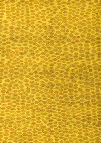 Abstract Yellow Modern Rug, abs5161yw