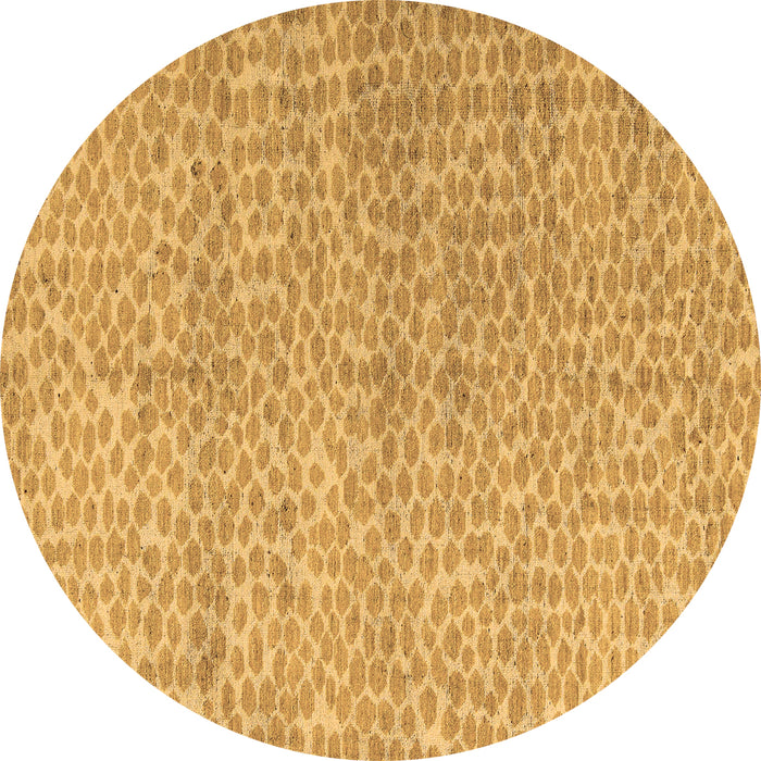 Round Machine Washable Abstract Brown Modern Rug, wshabs5161brn