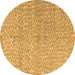 Round Abstract Brown Modern Rug, abs5161brn