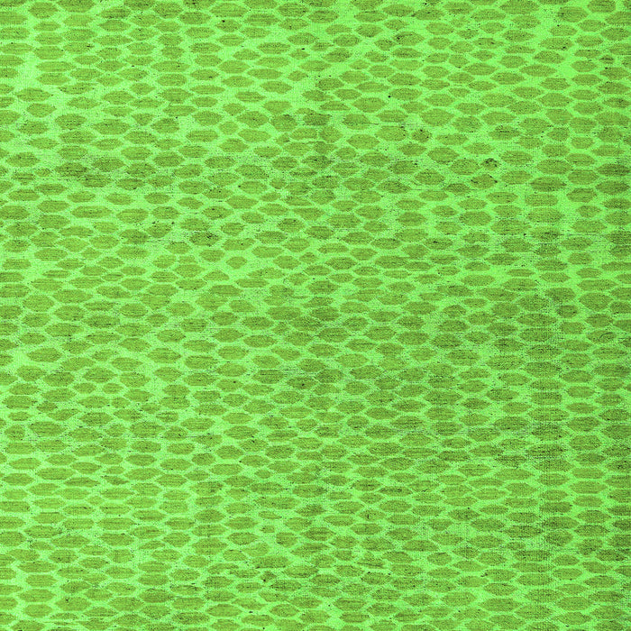 Square Machine Washable Abstract Green Modern Area Rugs, wshabs5161grn