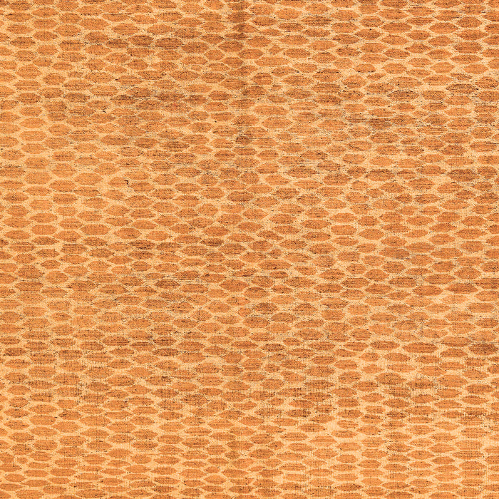 Square Machine Washable Abstract Orange Modern Area Rugs, wshabs5162org
