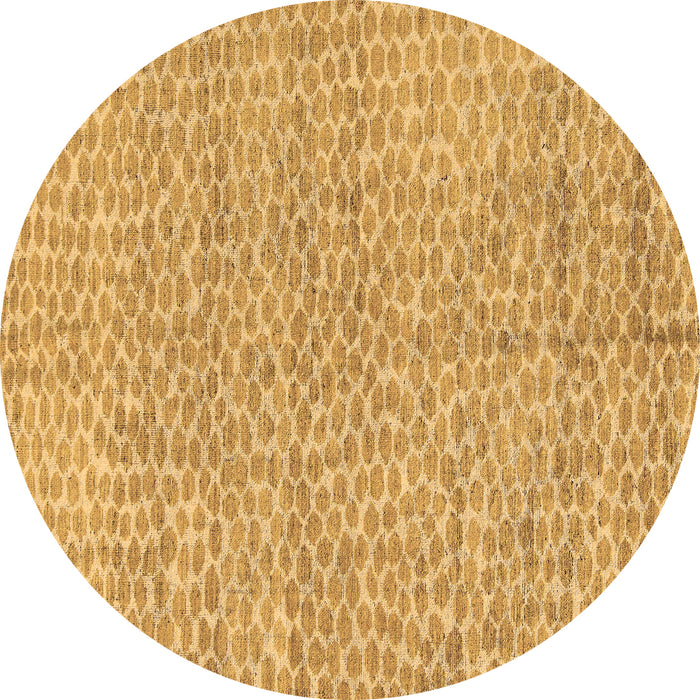 Round Abstract Brown Modern Rug, abs5162brn