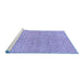 Sideview of Machine Washable Abstract Blue Modern Rug, wshabs5162blu