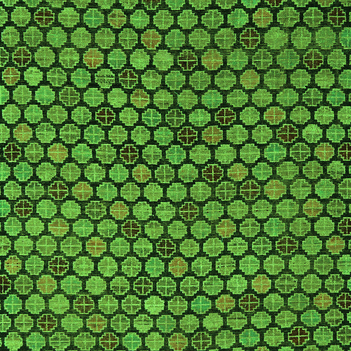 Machine Washable Abstract Green Modern Area Rugs, wshabs5163grn