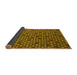 Sideview of Abstract Yellow Modern Rug, abs5163yw