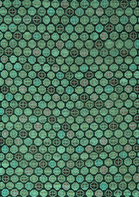 Abstract Turquoise Modern Rug, abs5163turq