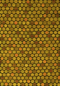 Abstract Yellow Modern Rug, abs5163yw