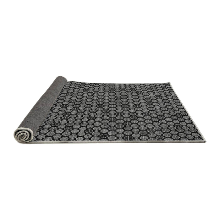 Sideview of Abstract Gray Modern Rug, abs5164gry