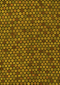 Abstract Yellow Modern Rug, abs5164yw