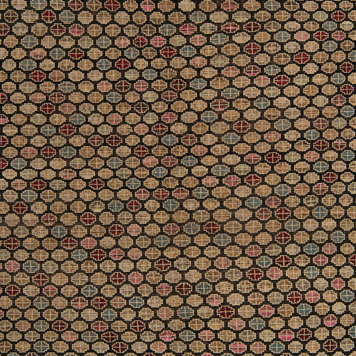 Square Abstract Red Modern Rug, abs5164