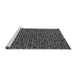 Sideview of Machine Washable Abstract Gray Modern Rug, wshabs5164gry