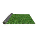 Sideview of Abstract Green Modern Rug, abs5164grn