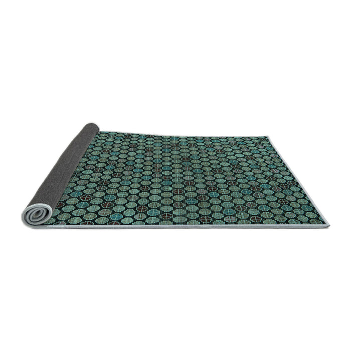 Sideview of Abstract Light Blue Modern Rug, abs5164lblu