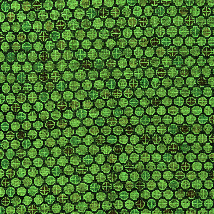 Abstract Green Modern Rug, abs5164grn