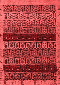 Abstract Red Modern Rug, abs5165red