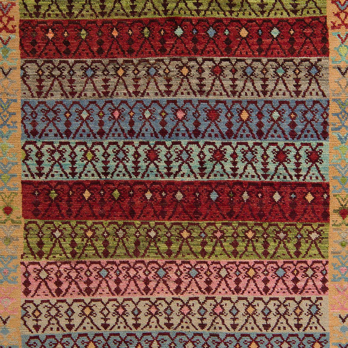 Abstract Saffron Red Modern Rug, abs5165