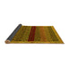 Sideview of Abstract Yellow Modern Rug, abs5165yw