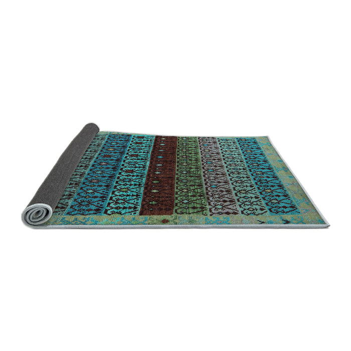 Sideview of Abstract Light Blue Modern Rug, abs5165lblu