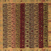 Square Abstract Brown Modern Rug, abs5165brn