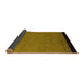 Sideview of Abstract Yellow Modern Rug, abs5166yw