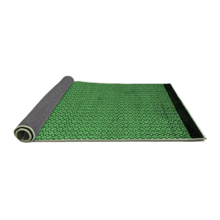 Sideview of Abstract Emerald Green Modern Rug, abs5166emgrn