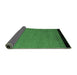 Sideview of Abstract Emerald Green Modern Rug, abs5166emgrn