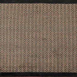 Square Machine Washable Abstract Bakers Brown Rug, wshabs5166