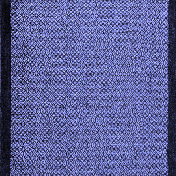 Square Machine Washable Abstract Blue Modern Rug, wshabs5166blu