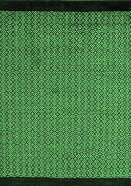 Abstract Emerald Green Modern Rug, abs5166emgrn