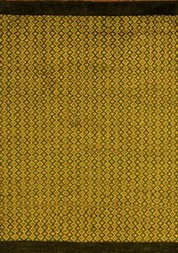 Abstract Yellow Modern Rug, abs5166yw