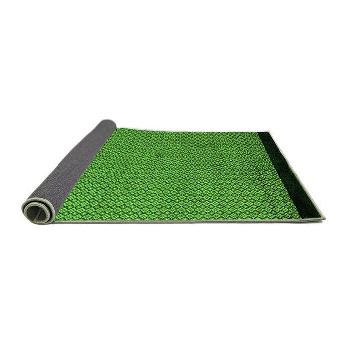Sideview of Abstract Green Modern Rug, abs5166grn