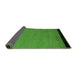 Sideview of Abstract Green Modern Rug, abs5166grn