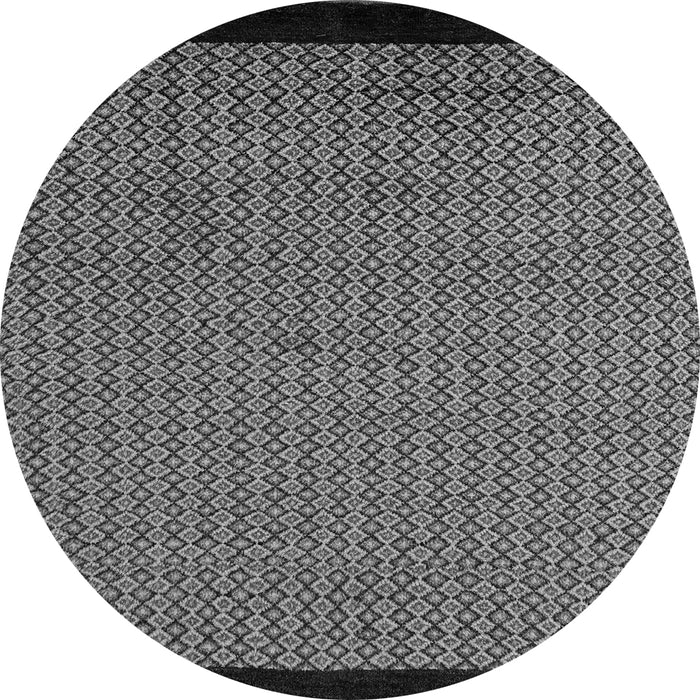 Round Machine Washable Abstract Gray Modern Rug, wshabs5166gry