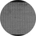 Round Machine Washable Abstract Gray Modern Rug, wshabs5166gry